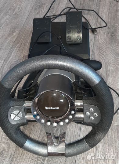 Игровой руль с педалями для пк