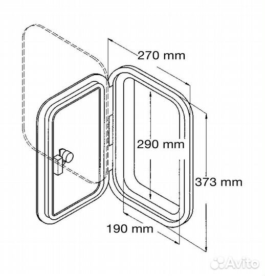 Люк смотровой для лодки для катера