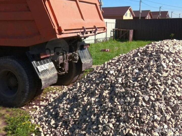 Щебень \ Земля мраморный от трех кубов