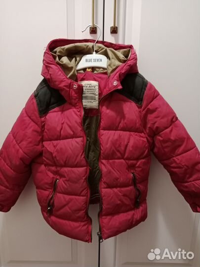 Куртка зимняя zara 104 см