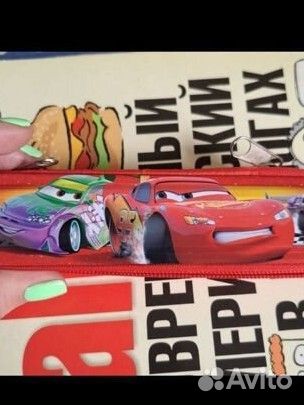 Disney pixar Car's железный пенал,чехол