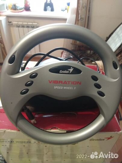 Игровой руль для пк с педалями, новый