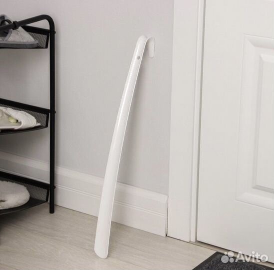 Лжка для обуви стальная белая 50см