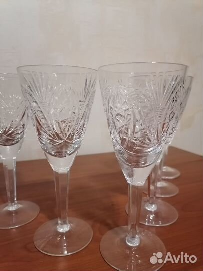 Шикарные Хрустальные фужеры СССР Новые