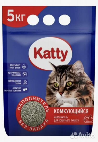 Наполнитель для кошачьего туалета Katty
