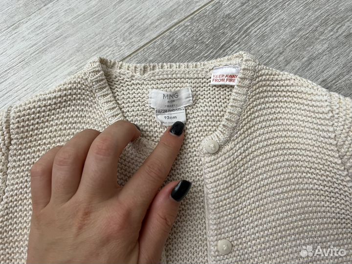 Кардиган кофта mango zara на девочку 86 размер