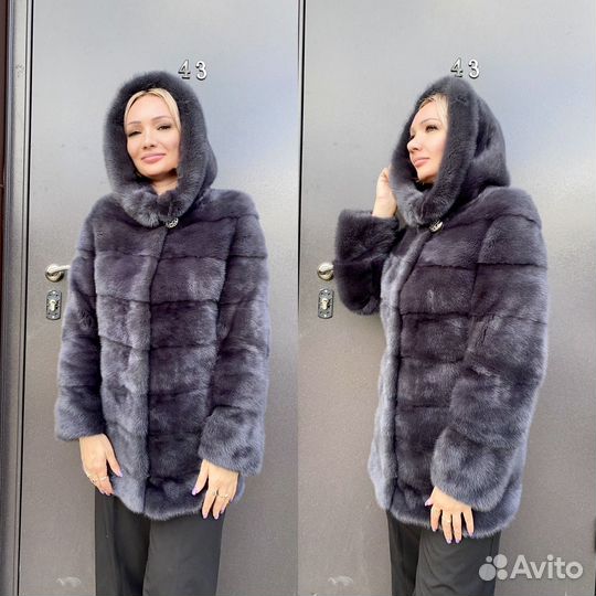 Шуба графит импортная