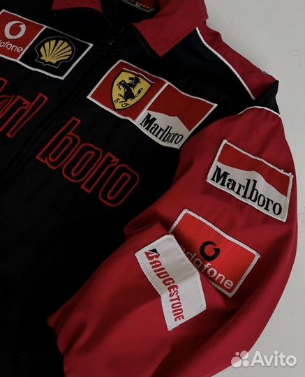 Винтажная гоночная куртка Marlboro Ferrari 90