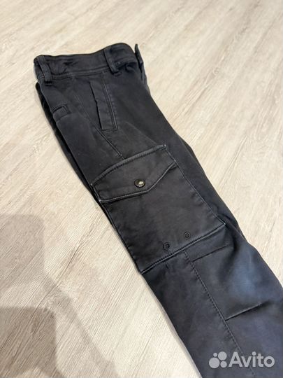 Теплые брюки карго на мальчика 122см