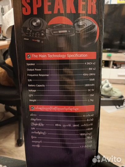 Колонка с микрофоном