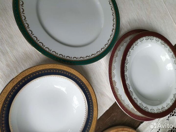 Тарелки фарфор Богемия4 шт