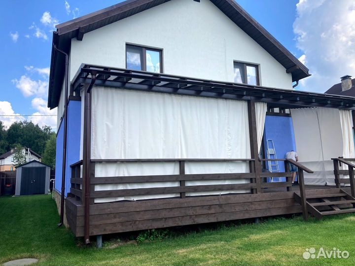 Уличные шторы для беседки веранды