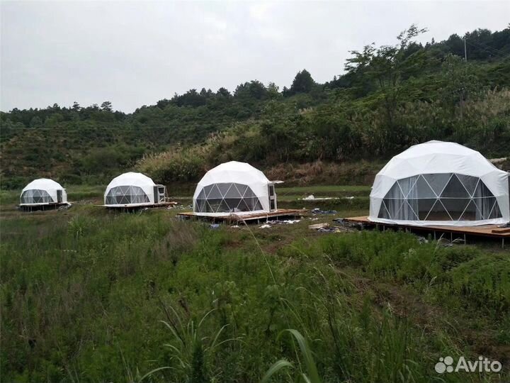 Геокупол для глэмпинга, купольный шатер