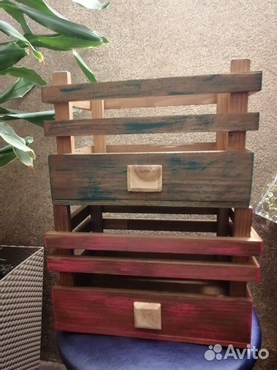 Ящик деревянный подарочный