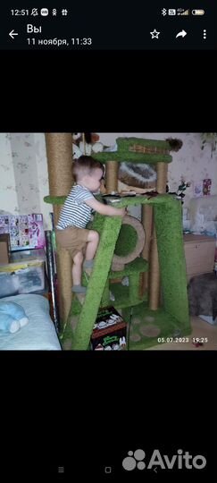 Когтеточка для кошек, Домик комплекс большой