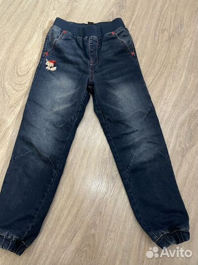 Джинсы для девочки утепленные