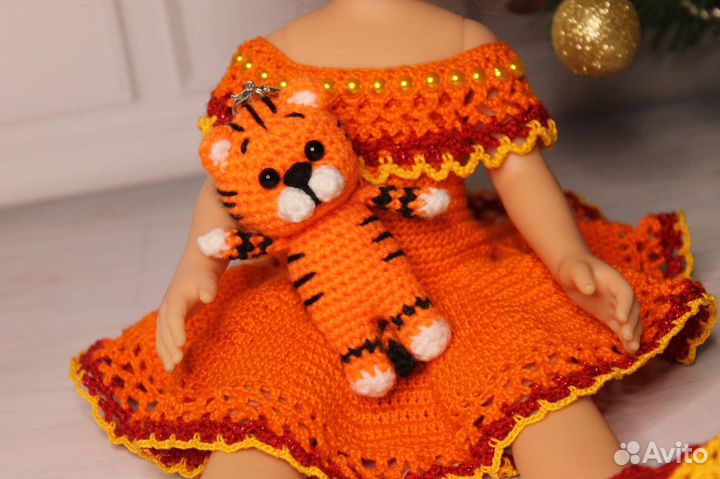 Кукла Paola Reina с тигрёнком