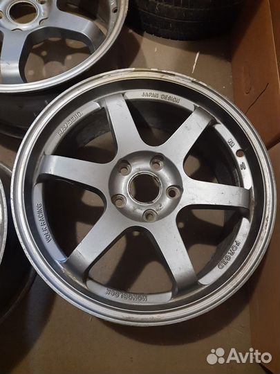 Rays TE37 реплика R17 5x114,3 матовый графит