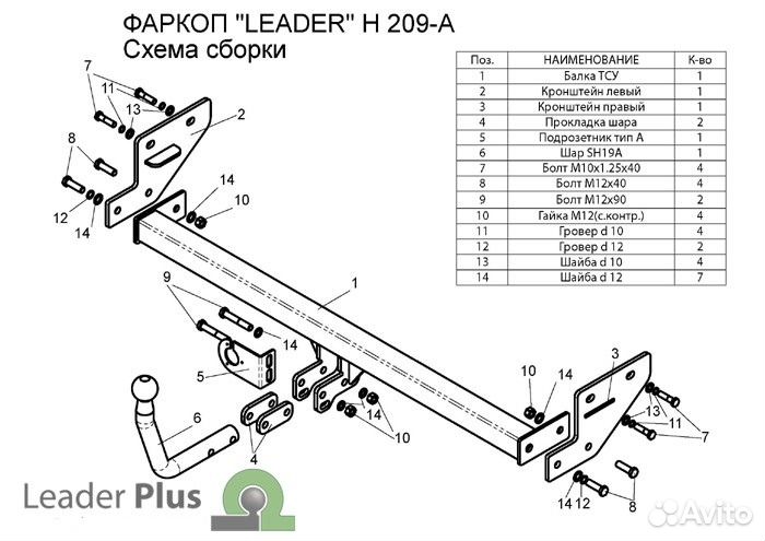 Hyundai Elantra фаркоп