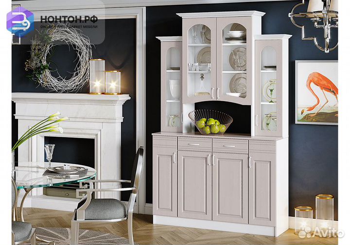 Буфет Констанция 4-х створчатый мускат