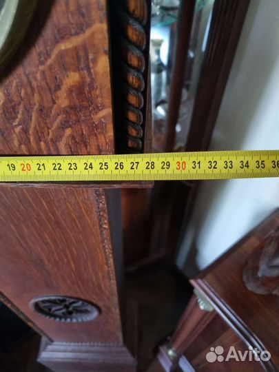 Часы напольные,Канадский дуб,механизм19 века,Франц