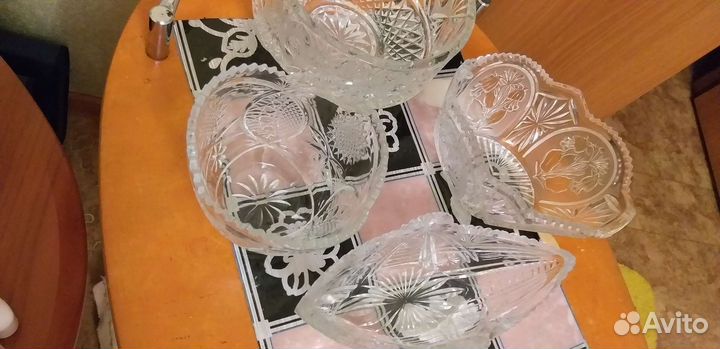 Вазы хрустальные