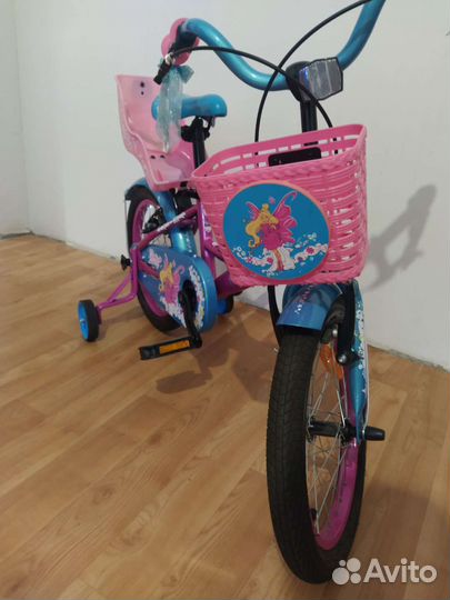 Детский велосипед для девочки, 16 колеса