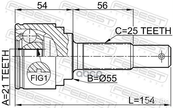 Шрус 0210QG15 Febest