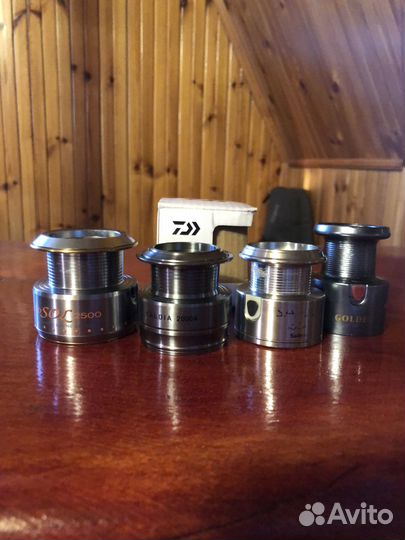 Шпули: caldia 2000A, shimano 1500
