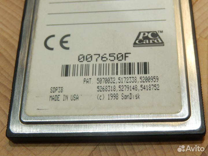 SanDisk pcmcia Mass Storage Card 48Mb