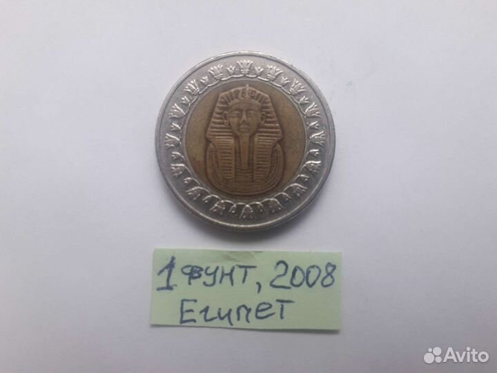 Монета 1 фунт 2008 Египет