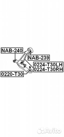 Опора шаровая для Nissan febest 0220-T30