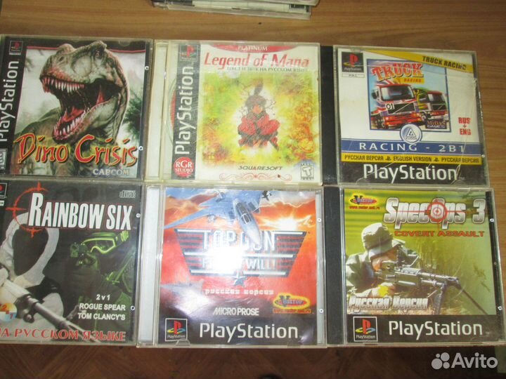 Диски с играми для sony playstation 1 и рс