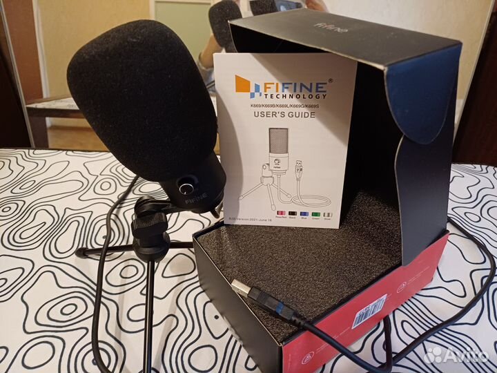 Микрофон студийный fifine K669B