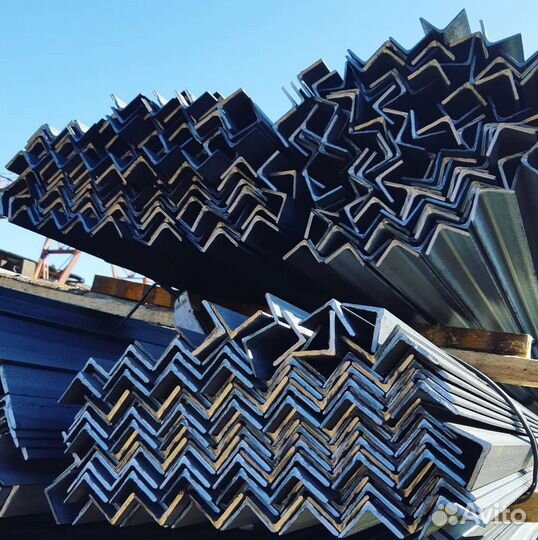 Уголок металлический 75х75х6 длина 6м Ст3