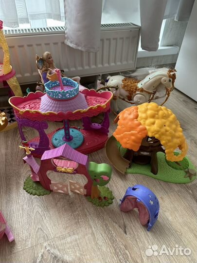 My little pony замок + карета барби