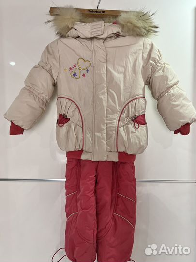 Зимний костюм для девочки 92