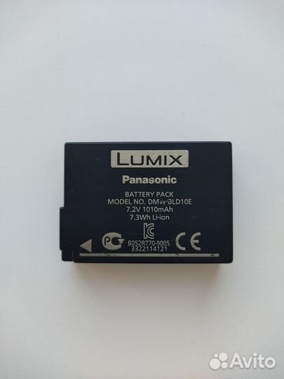 Аккумулятор фотоап. Рanasonic Lumix DMW-BLD10E
