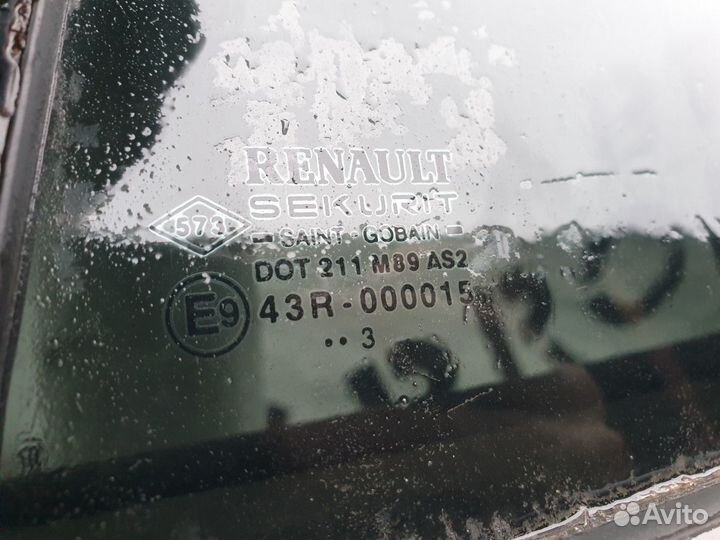 Форточка двери задней левой Renault Megane II