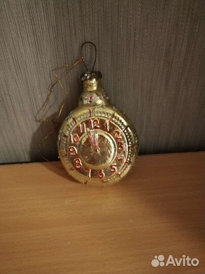 Елочные игрушки СССР, часы