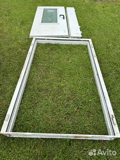 Дверь металическая 2 створчатая