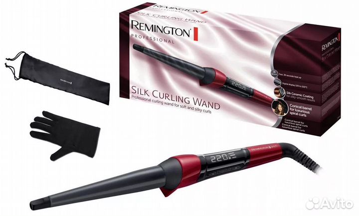 Электрощипцы Remington Silk Curling Wand CI96W1