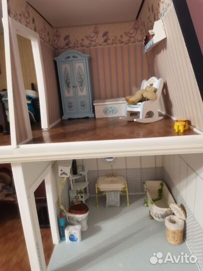 Большой кукольный домик 63x70x31