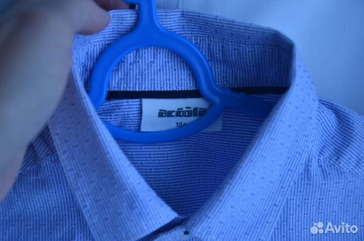 Рубашка для мальчика с коротким рукавом 134 р. хло
