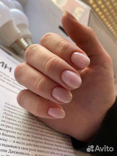Гель лак,комби маникюр, наращивание