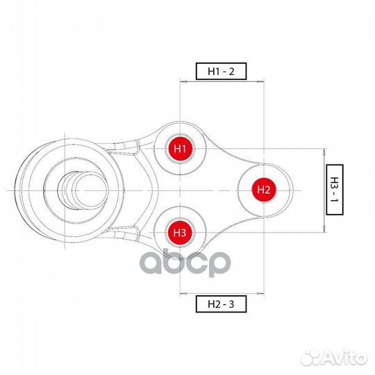 Опора шаровая прав lexus: RX350 08, RX450H 08