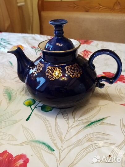 Чайник заварочный СССР и вазочки вместе