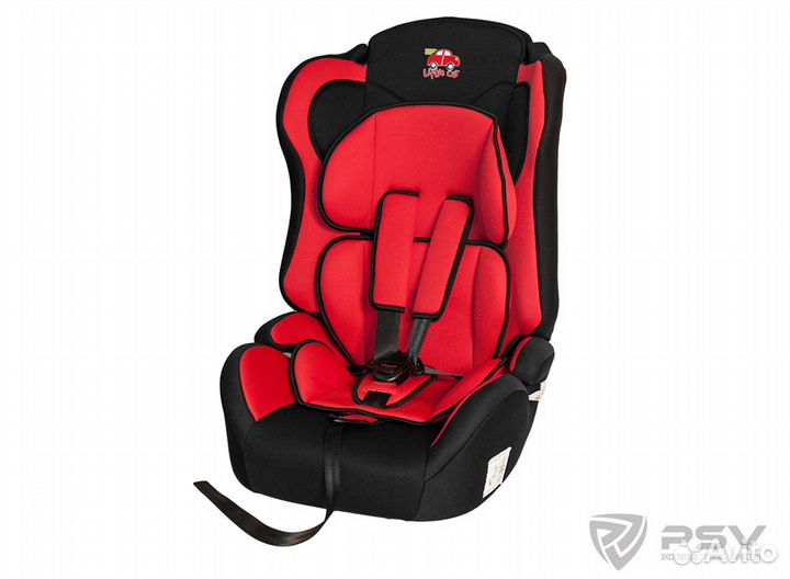 Автокресло детское 9-36кг Little Car Comf красное