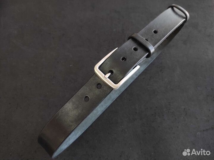 Ремень брючной из натуральной кожи ручная работа