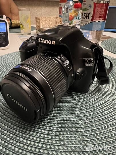 Зеркальный фотоаппарат canon eos 1100d+ 2обьектива